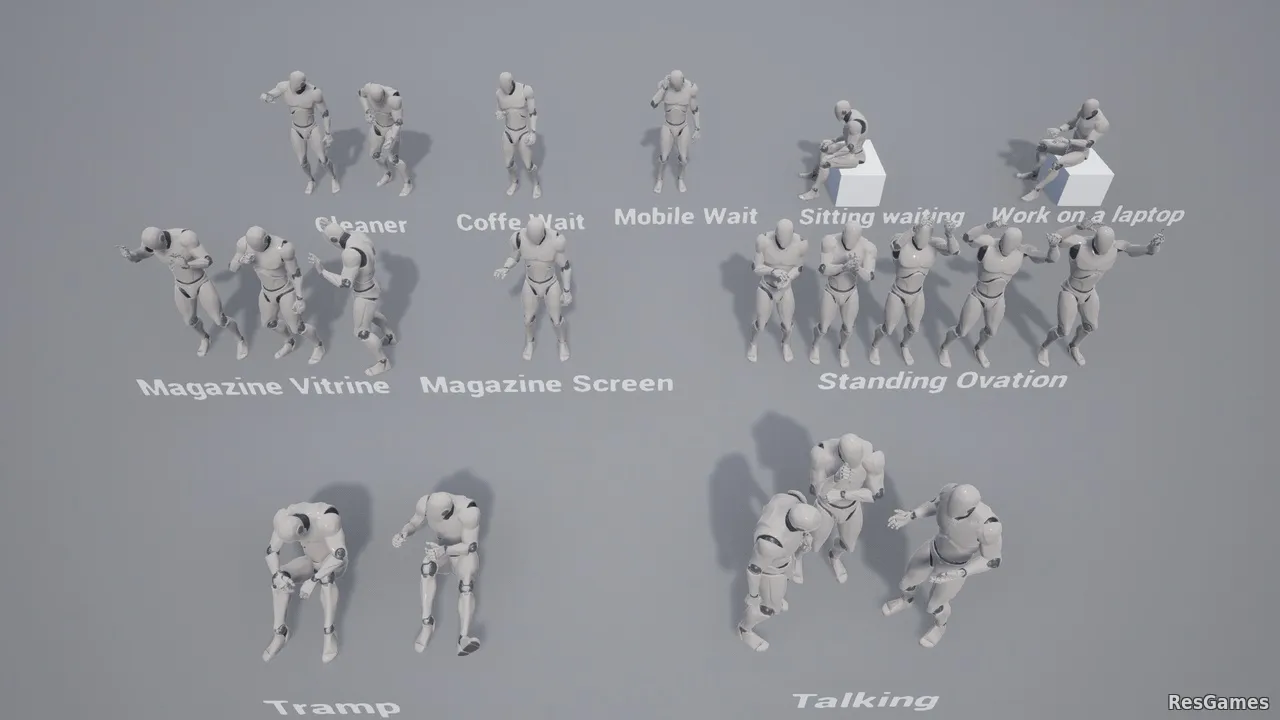 City Animation of People - Pack 1
