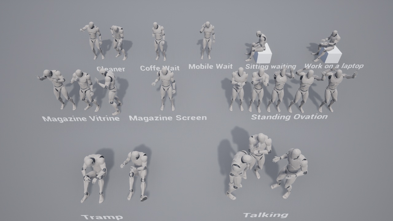 City Animation of People - Pack 1