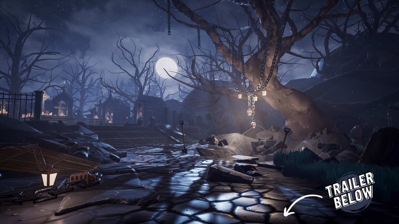 Graveyard - Cemetery - Stylized Graveyard - Stylized Cemetery