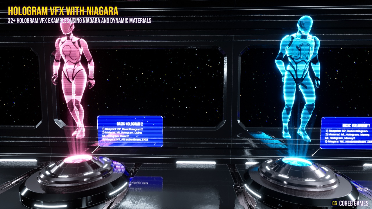 HOLOGRAM VFX With Niagara