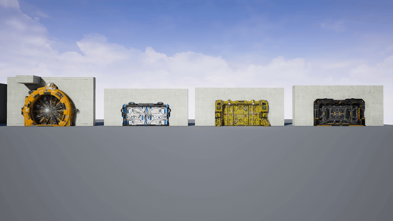 Animated SciFi Gates