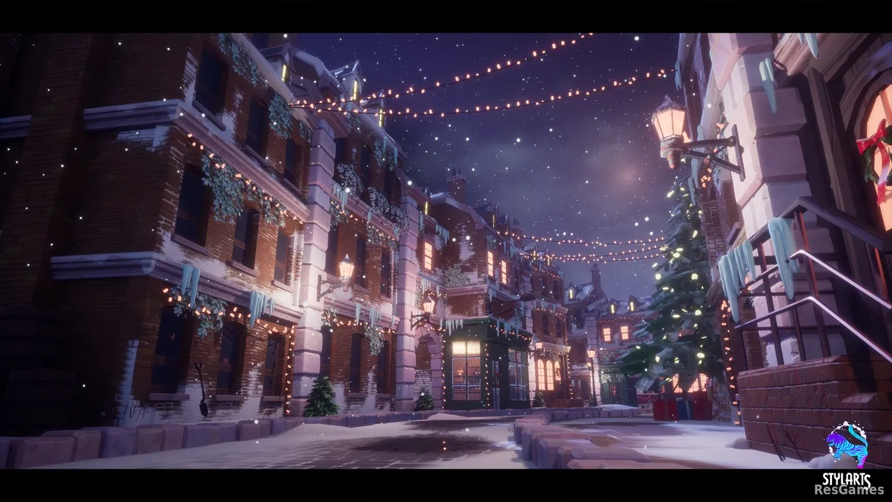 Stylized Christmas Town