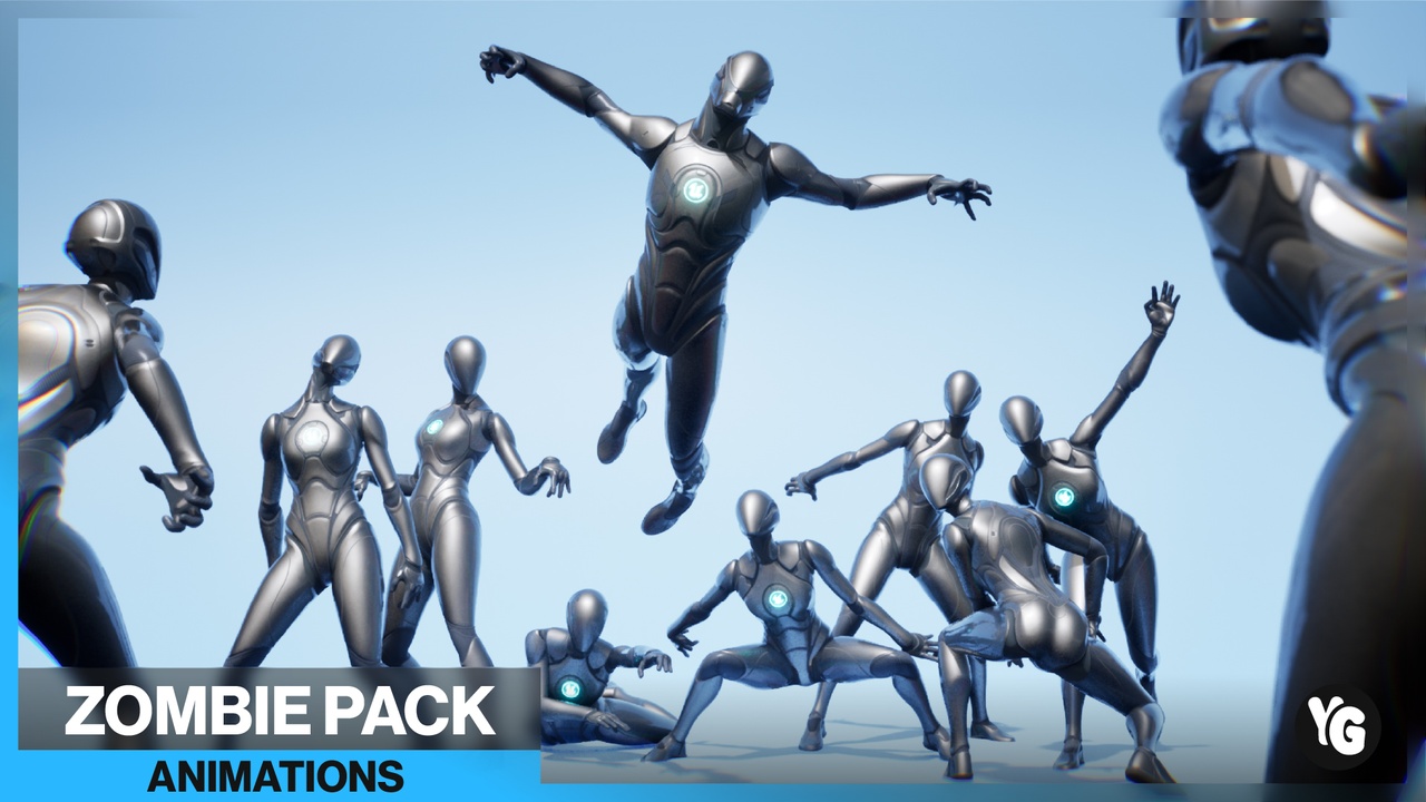 105 Zombie Animations Mocap + 281 Zombie Audio