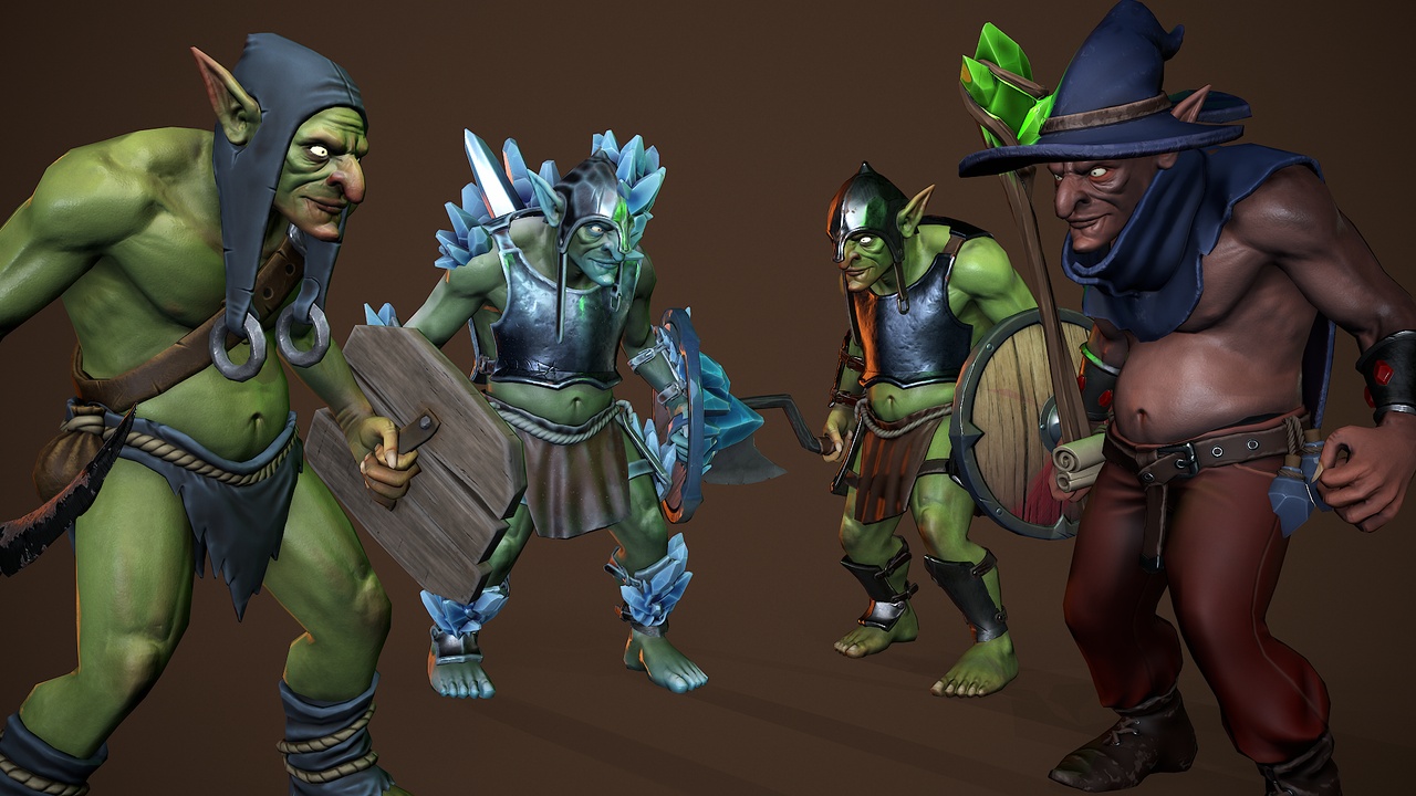 Goblin warrior. Modular