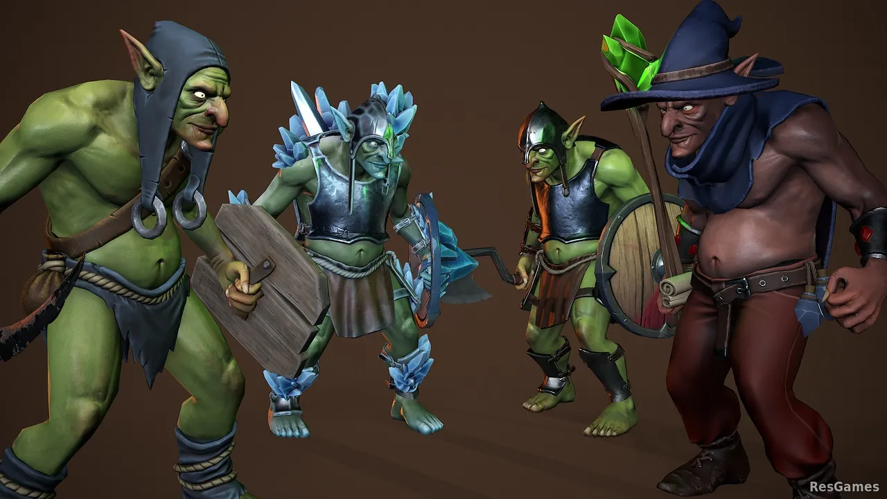 Goblin warrior. Modular