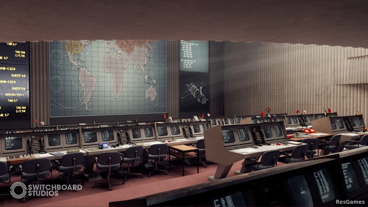 Space Launch Ground Control Command Center
